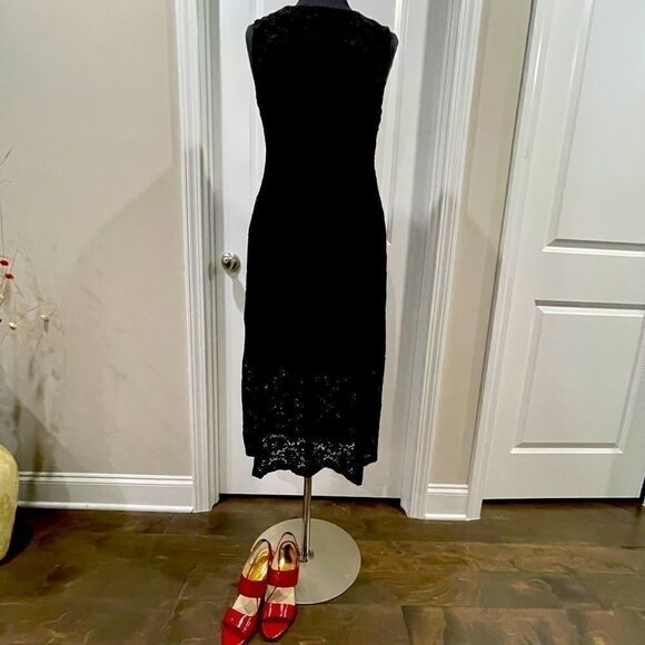 Alfani Lace Midi Dress in Black - Picture 2 of 5